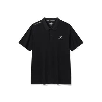 XTEP Polo Shirts Men Jet Black