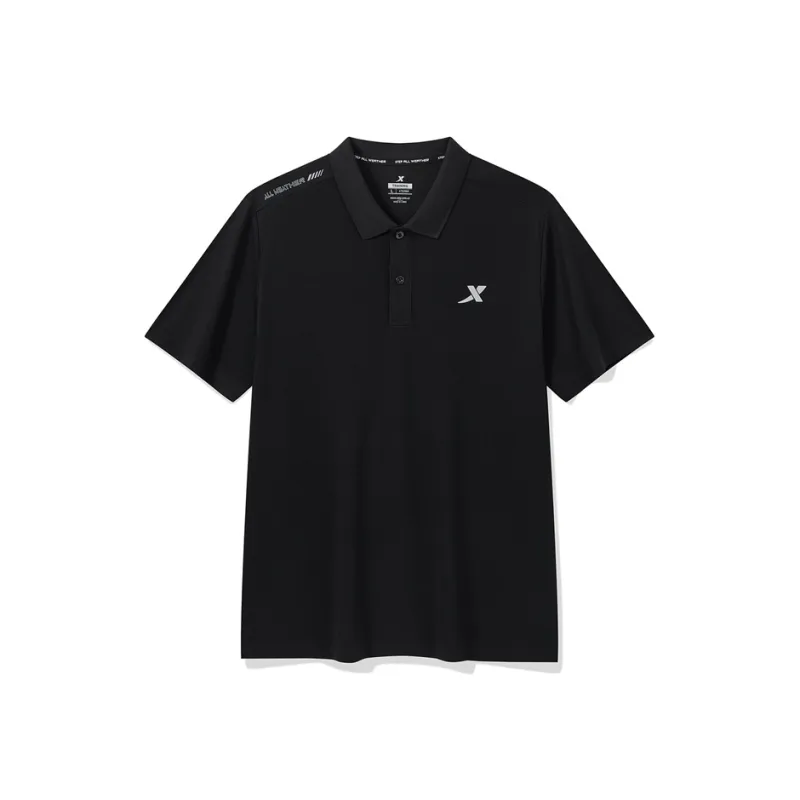 XTEP Polo Shirts Men Jet Black-0
