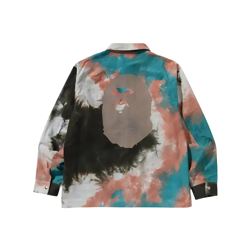 Bape Tie Dye Relaxed Fit Cpo Shirt-1