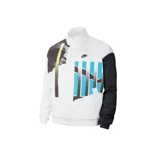 Nike Jackets Men White Light Blue