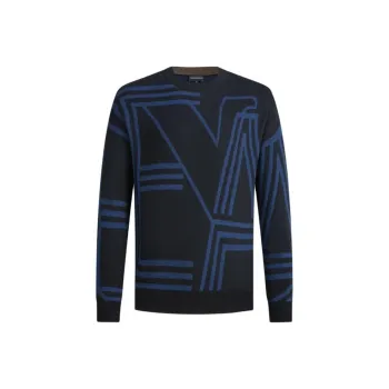 EMPORIO ARMANI Sweaters Men Navy Blue