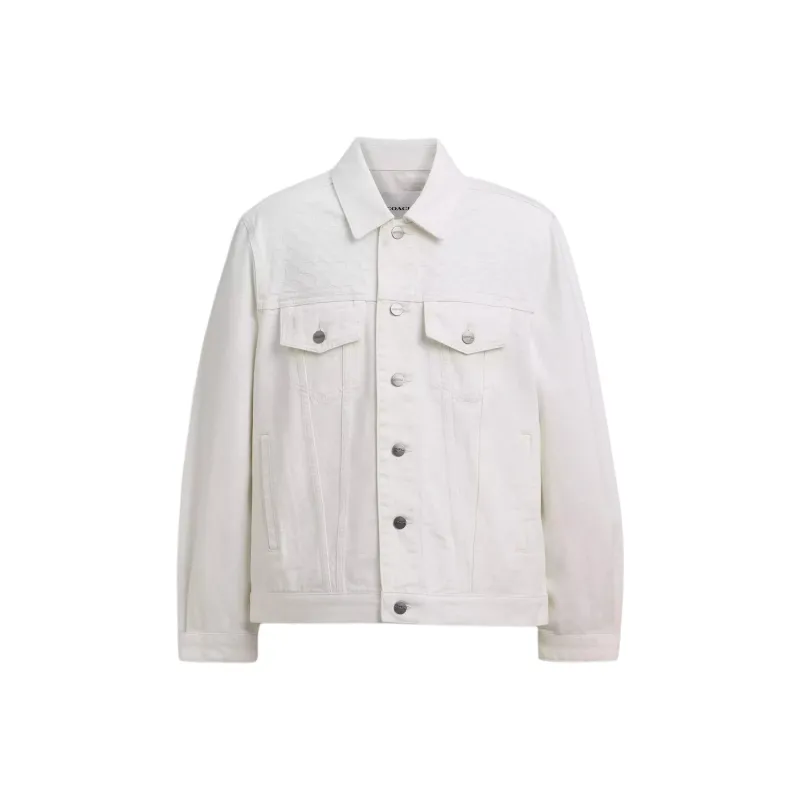 COACH Trucker Jackets & Coats Men's White-0