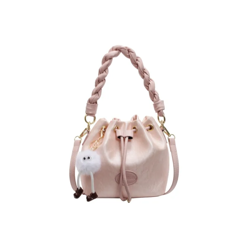 Yalu PU Shoulder Bag, Crossbody Bag, Handbag Regular Women's Black/Pink/Ecru/Silver-8