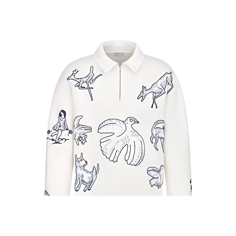 DIOR SS25 Sweatshirt Men's White-3