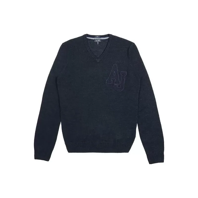 ARMANI JEANS Sweaters Men Navy Blue-0