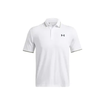Under Armour Playoff 3.0 Polo Shirt Men's White/Vintage Green/Forest Green