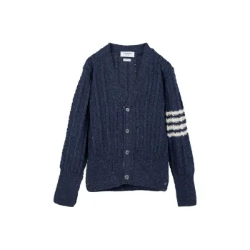 THOM BROWNE 4 Bar Knitted Cardigan