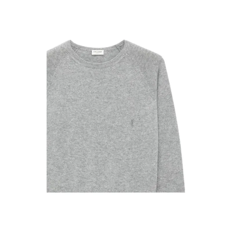 SAINT LAURENT Cassandre Crewneck Jumper-4