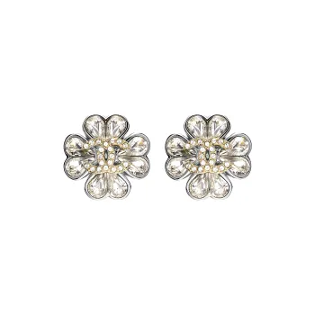 CHANEL Earrings Women's Silver