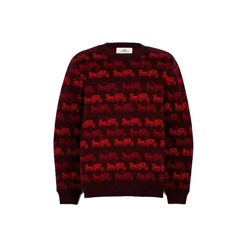 COACH Sweaters Men Umber Red-0
