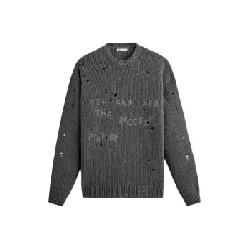 ZARA Sweater Men's Zebra Print Gray
