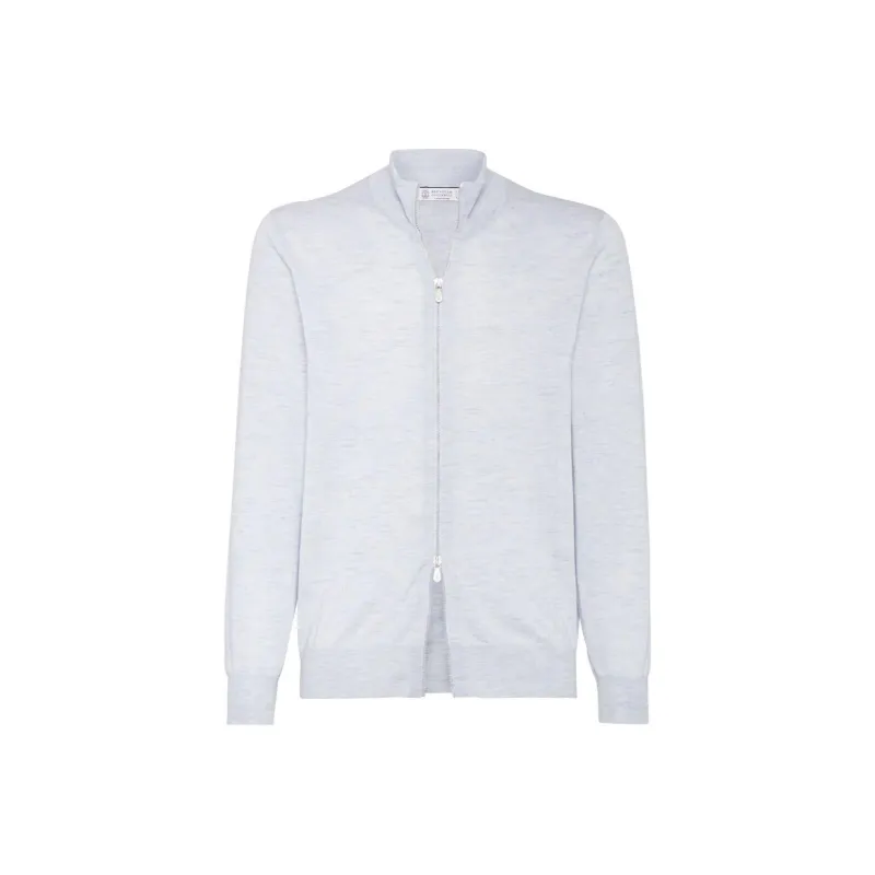 Brunello Cucinelli Long Sleeved Zipped Cardigan-0
