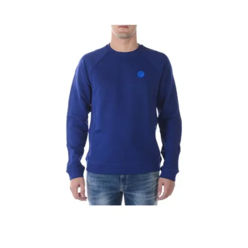 VERSACE COLLECTION Logo Patch Crewneck Sweater