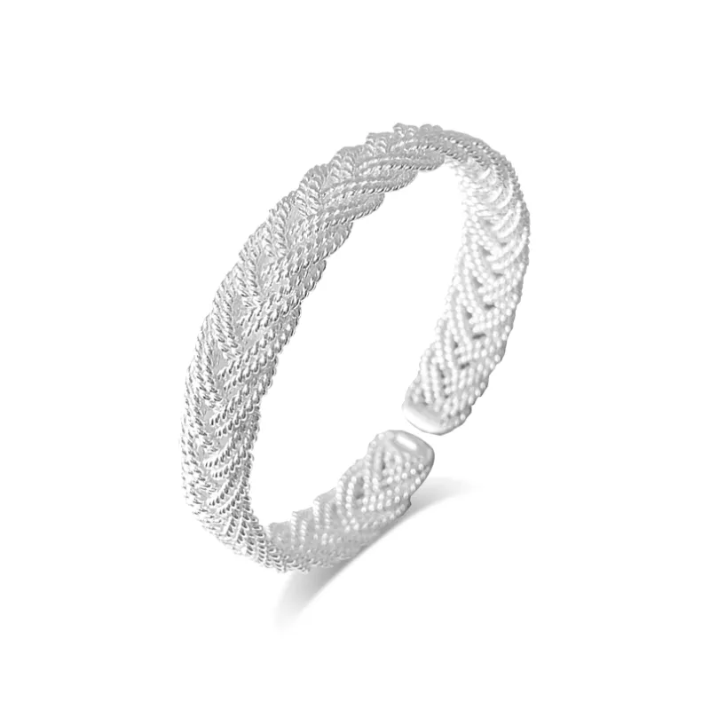 Love Hengxin 999 Fine Silver Bangles Unisex-0