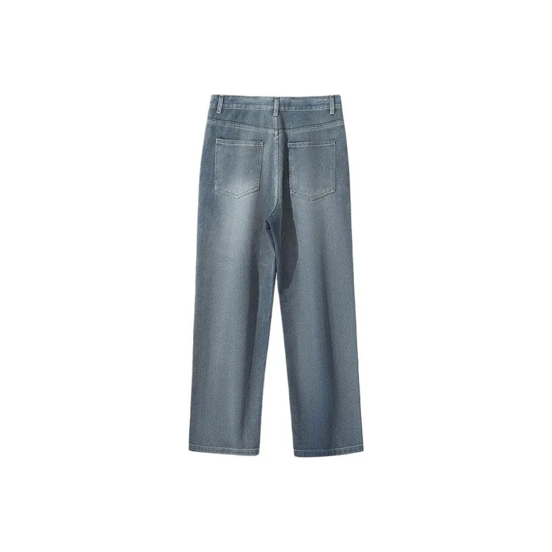 HIPANDA Jeans Unisex Vintage Blue-1