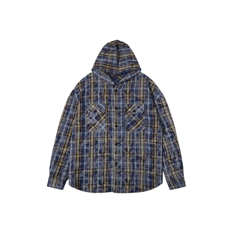 N MAX Shirts Unisex Blue Rock Blue Plaid-0