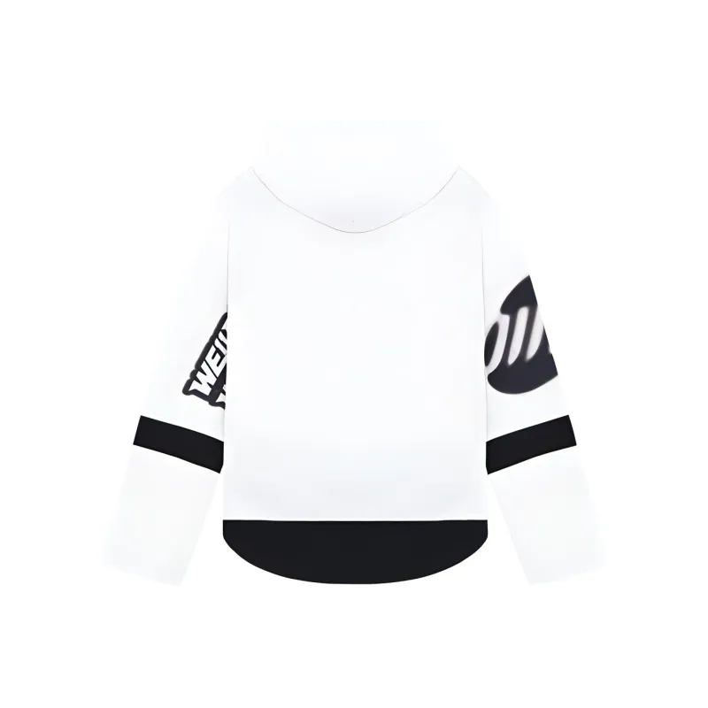 WE11DONE Oversized Football Hoodie-1