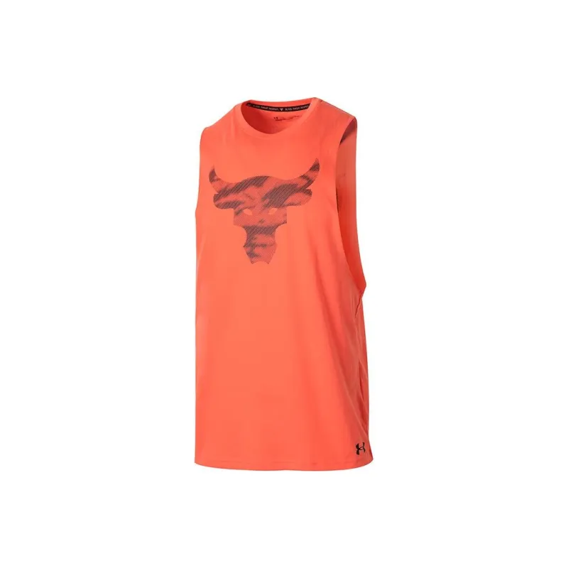 Under Armour Tank Tops Men's Orange Red-0