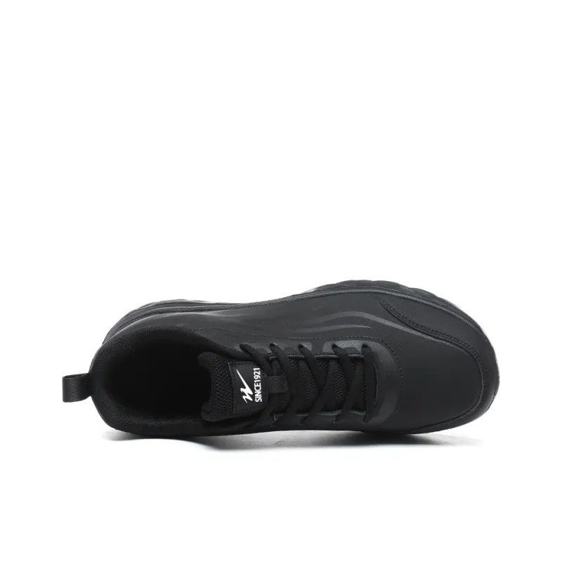 Binary Cushioning, Rebound, Lightweight, Anti slip Low Top Running Shoes Men's All Black-3