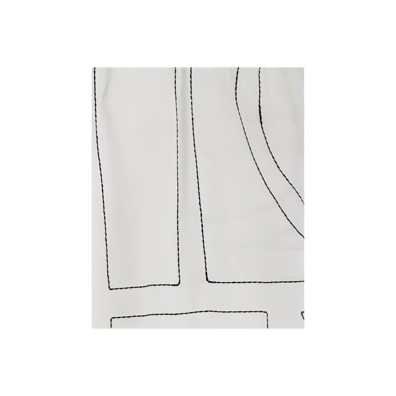 TOTEME Monogram Embroidered Wide-Leg Trousers-1