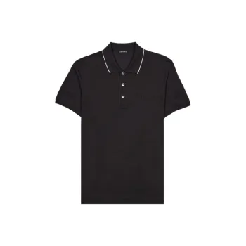 Ermenegildo Zegna Stretch cotton Polo Shirt