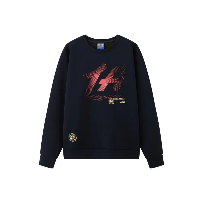 NBA Los Angeles Clippers Sweatshirt Unisex Navy Blue-0