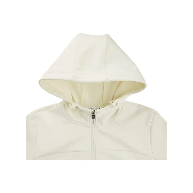 Skechers Basic Sports Series Jackets Coats Women's Marshmallow White-4