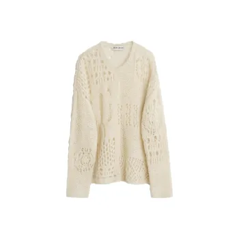 OUR LEGACY Crochet-knit Alpaca-wool Jumper