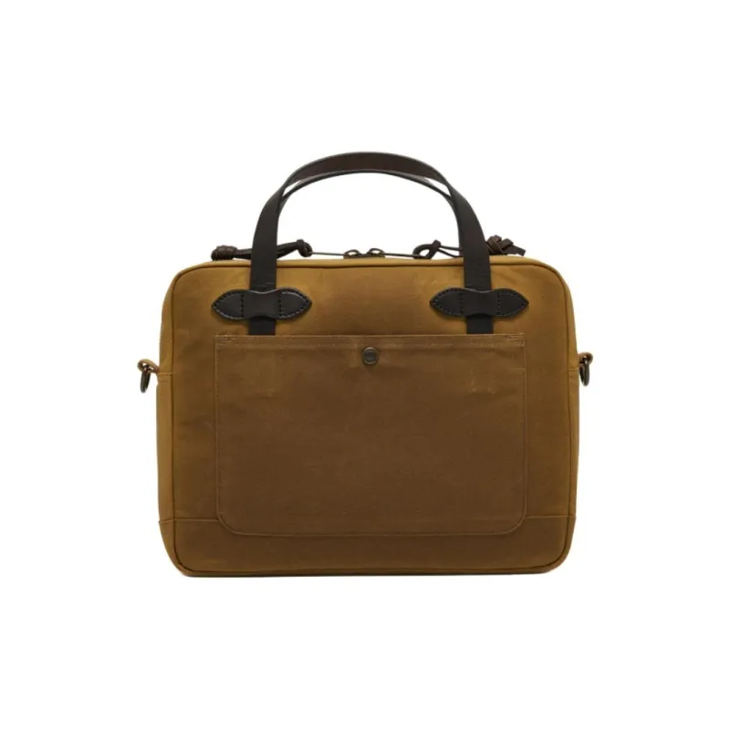 Filson Cotton One Shoulder Handbag Men's Dark Brown-3