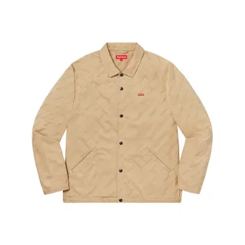 Supreme Snap Front Jacquard Logos Twill Jacket