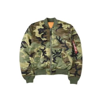 Alpha Industries Pilot Jacket Unisex Camouflage Green