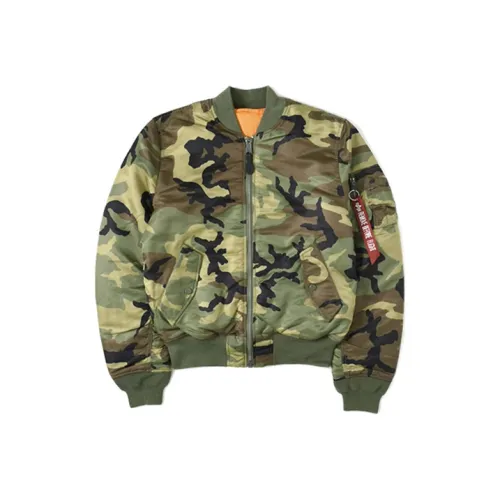 Alpha Industries Pilot Jacket Unisex Camouflage Green