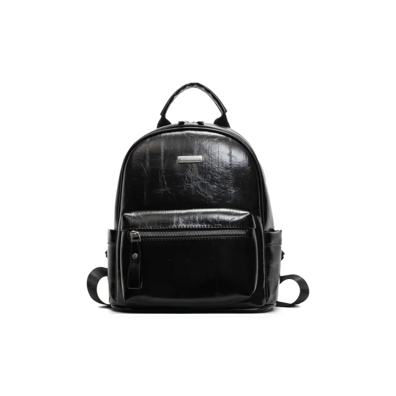 Yalu PU Backpack Women's Black/Brown/Pink/Gray/Ecru-0