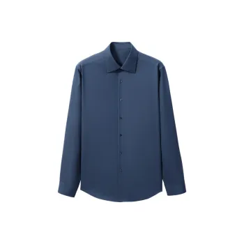 GOLDLION Shirts Men Gray Blue 65