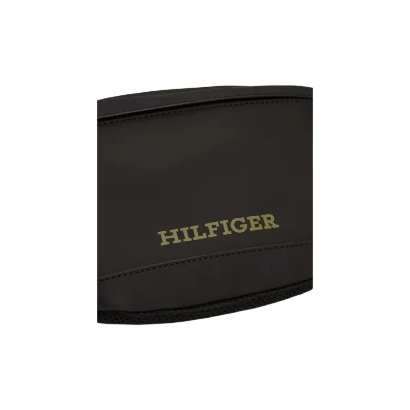 Tommy Hilfiger Polyurethane Crossbody Fanny Pack Men's Black-2