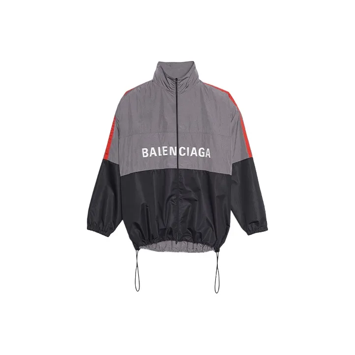 Balenciaga Nylon Tech Logo Windbreaker-0