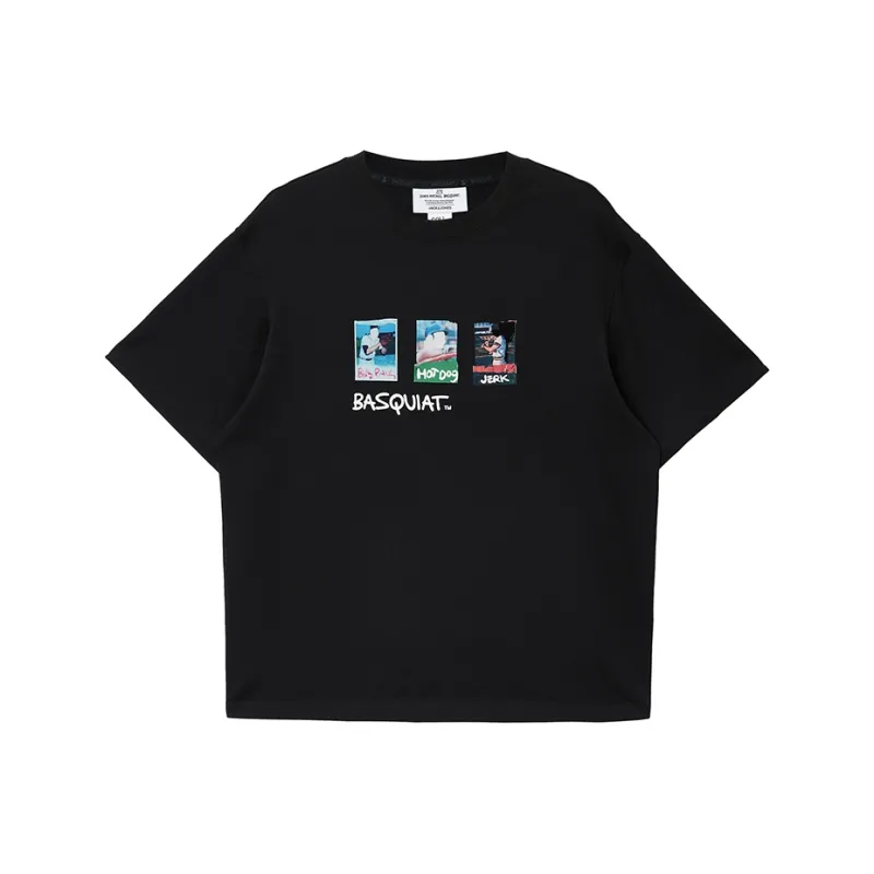 JACK JONES· x Jean Michel Basquiat JACK JONES/Jack Jones X Basquiat Spring Summer T Shirt Men's-10