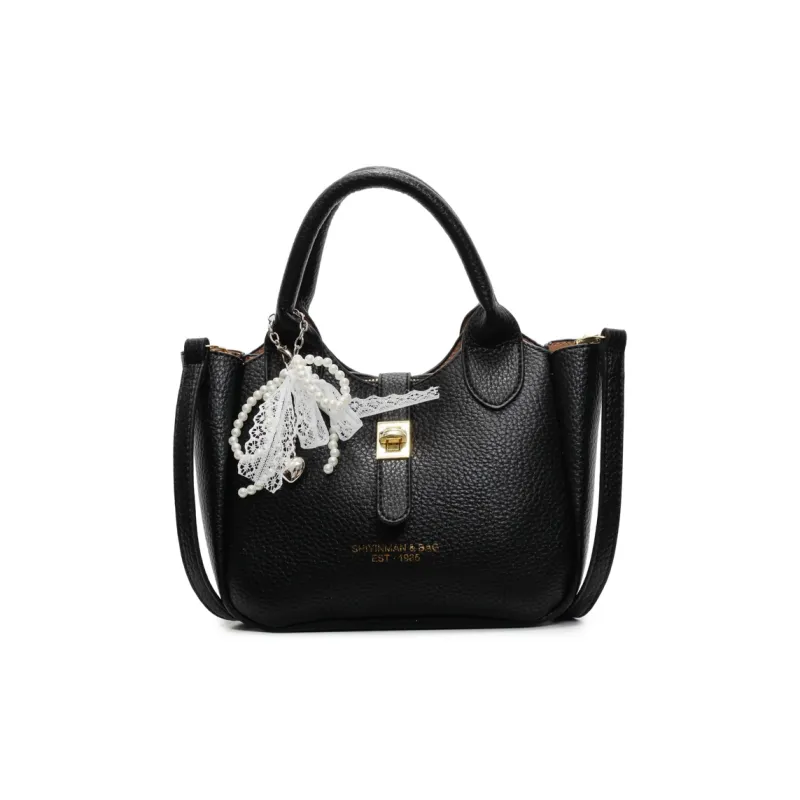 Yalu PU Shoulder Bag, Crossbody Bag, Handbag Women's Black/Ecru/Pink/Blue-1