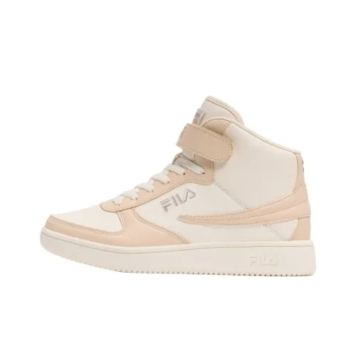 FILA A HIGH Top Basketball Shoes Women's Beige Skin