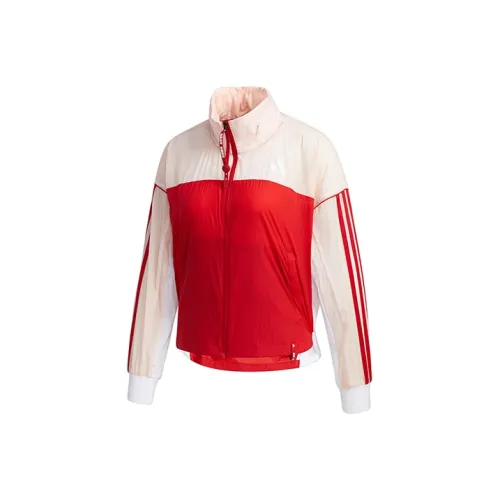 Adidas Jackets Women's Red Pink Patchwork