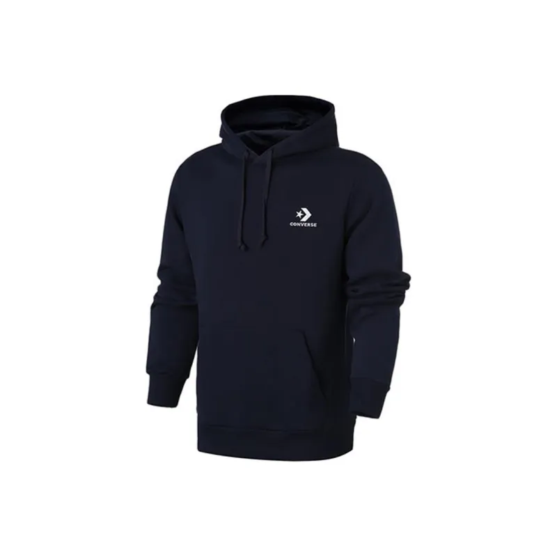 Converse Star Chevron EMB PO Sweatshirt Men's Navy Blue-0