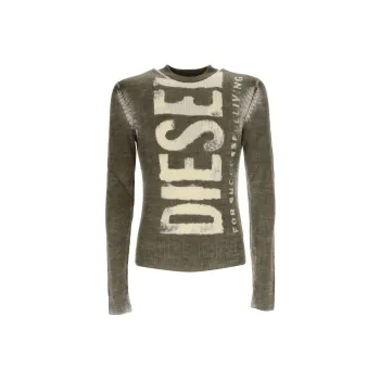 DIESEL Sweaters Men Brown Green
