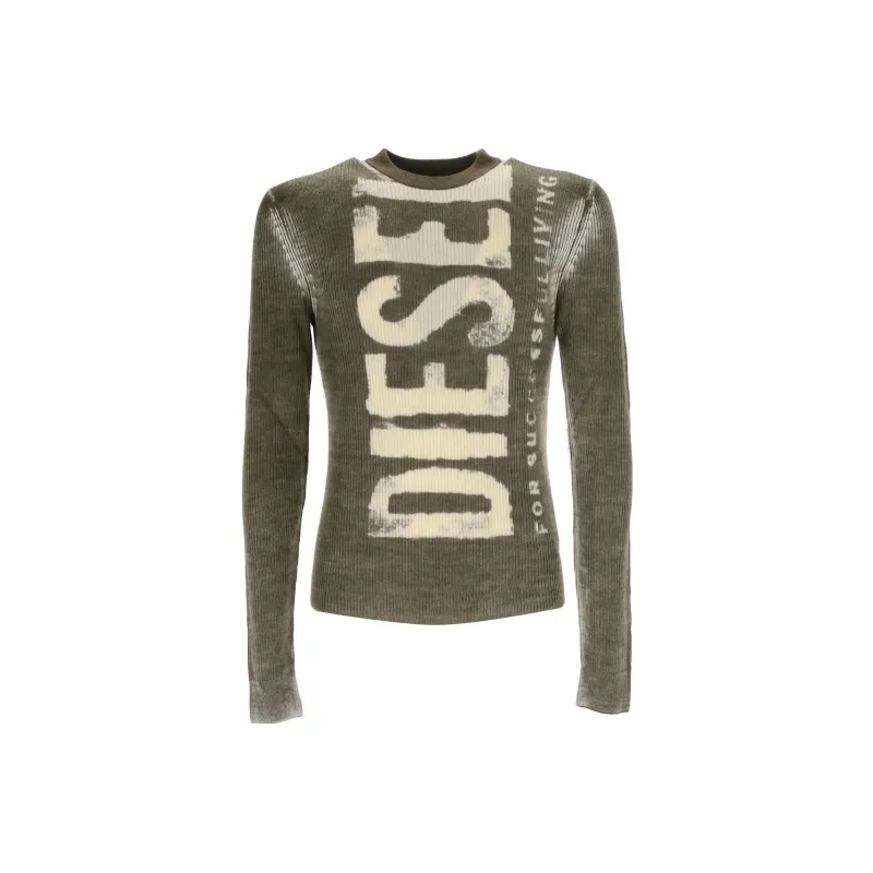 DIESEL Sweaters Men Brown Green-0