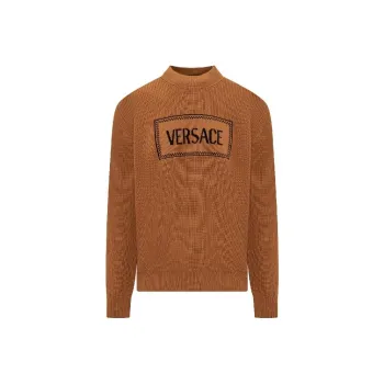 VERSACE Sweaters Men Brown