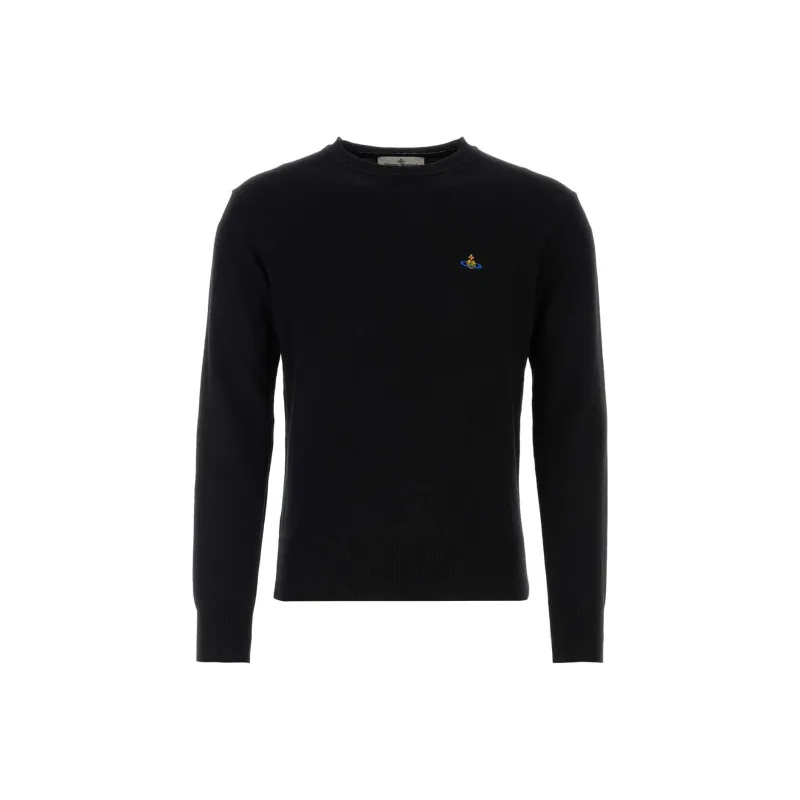 Vivienne Westwood Orb Embroidered Long Sleeved Jumper-0