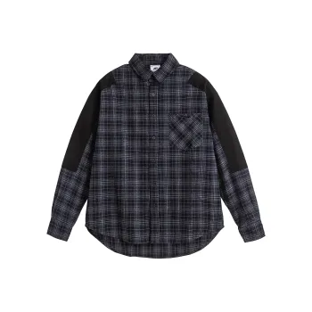 NARTALIY Shirt Unisex Blue Plaid
