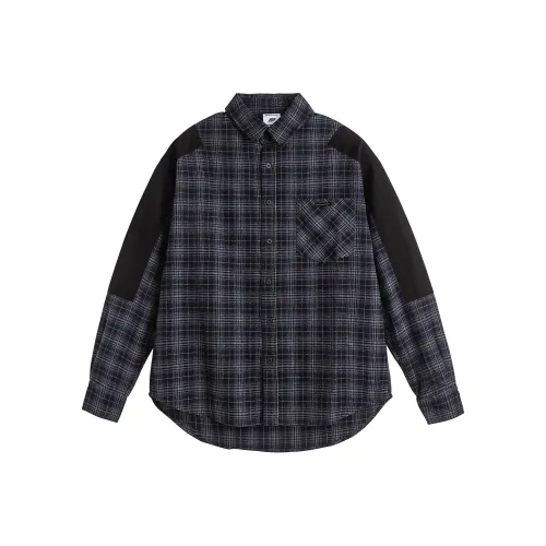 NARTALIY Shirt Unisex Blue Plaid
