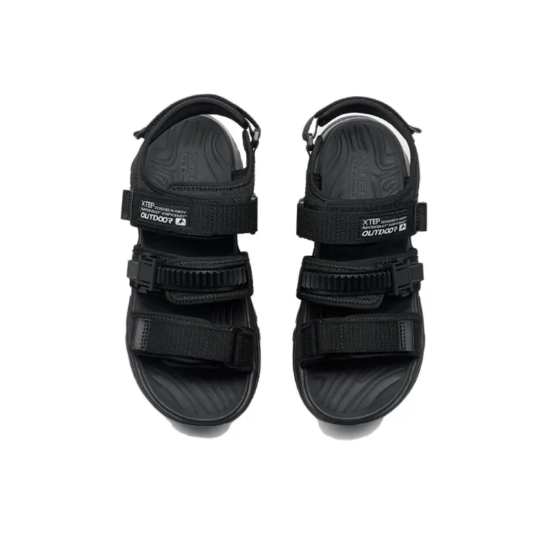 XTEP Skyward Beach Sandals Men Black-3