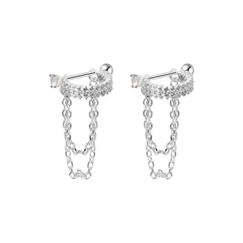 CLARKIA FLOWER S925 Silver Earrings Women's