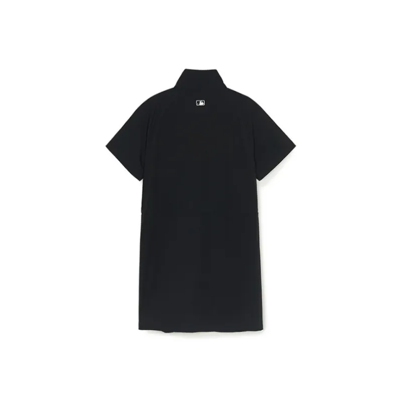 MLB New York Yankees Short Sleeved Dress Women's Black-1